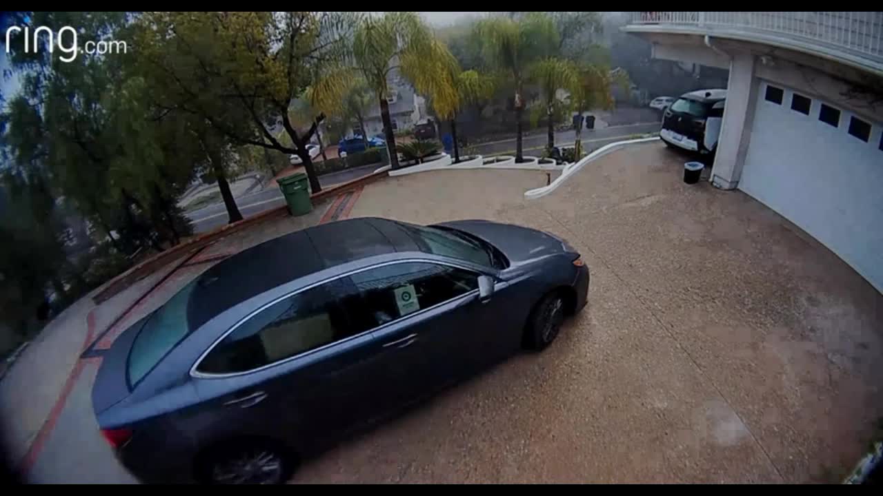 Video - Clip: Nữ tài xế quên kéo phanh khiến xe sang Lexus lao xuống dốc