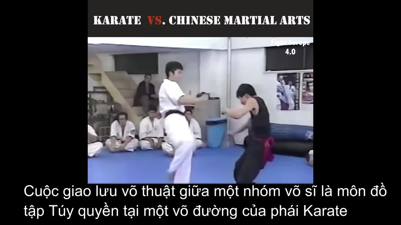 Video - Clip: Tỉ thí cao thủ Karate, võ sĩ Túy quyền bị đánh cho bầm dập