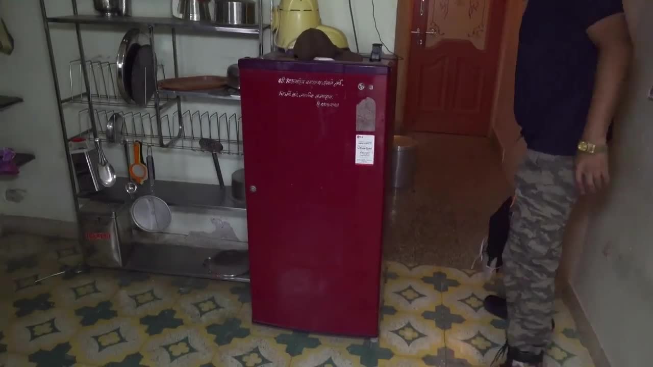 Video - Clip: Nấp sau tủ lạnh, rắn hổ mang hung hăng tấn công người khi bị bắt