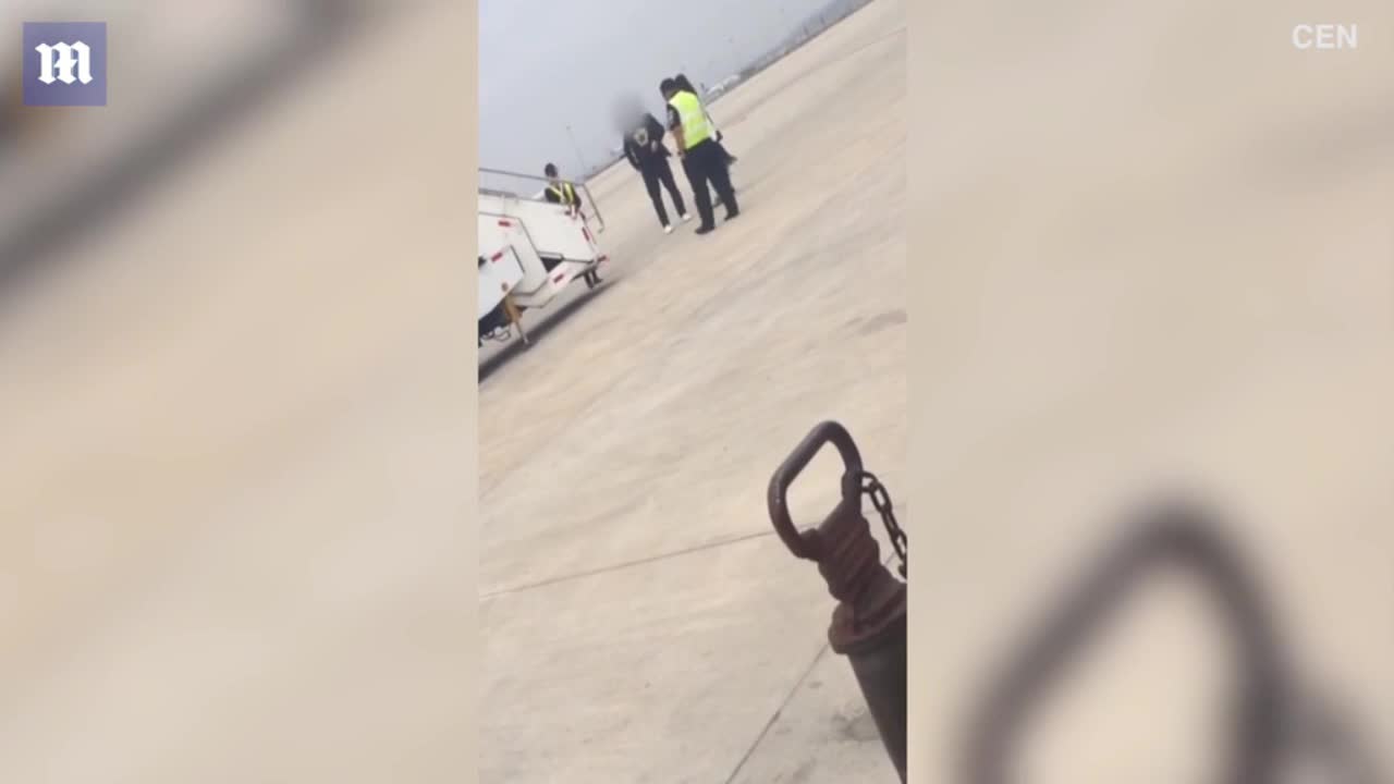 Video - Clip: Mâu thuẫn, vợ chồng cãi vã rồi đánh nhau dữ dội ngay tại sân bay