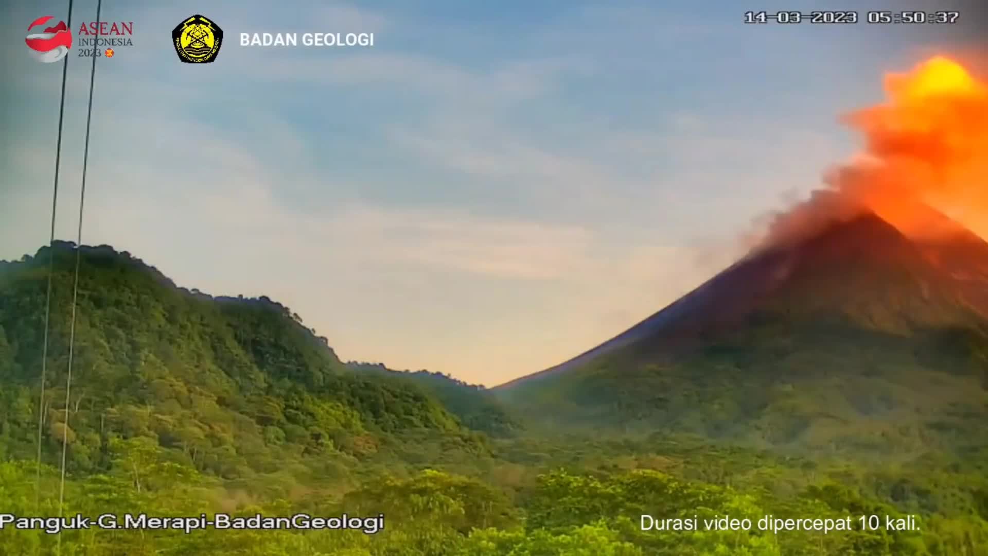 Video - Clip: Một trong những núi lửa hoạt động mạnh nhất tại Indonesia phun trào