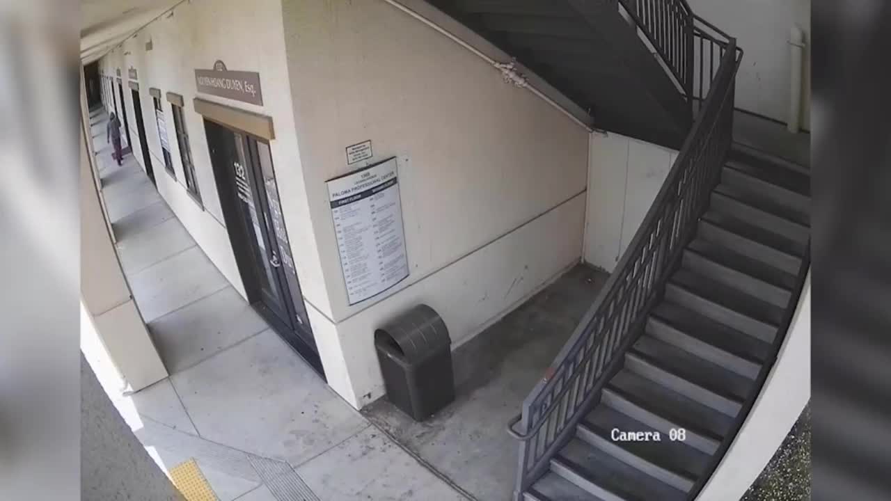 Video - Clip: Cướp táo tợn giật túi xách, kéo hai mẹ con ngã khỏi cầu thang