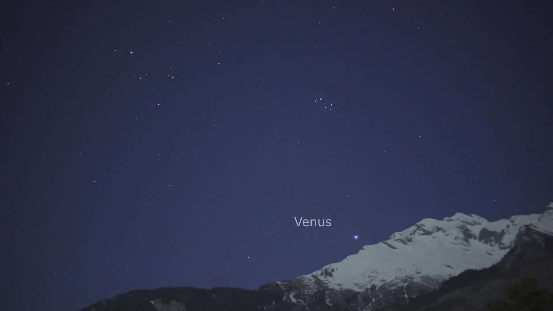 Video - Clip: Khoảnh khắc sao Kim dần khuất sau dãy núi Alps của Thụy Sĩ