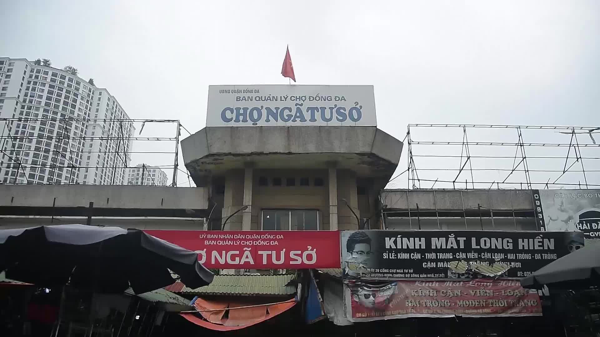Dân sinh - Hà Nội: Nhếch nhác khu chợ Ngã Tư Sở, mất an toàn PCCC