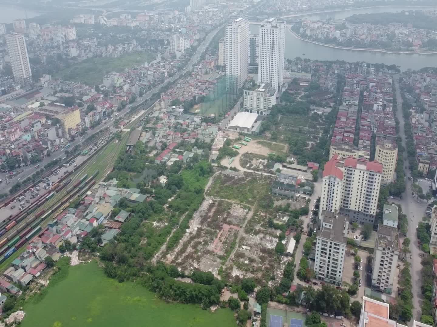 [Hiện đại và tương lai]  Hà Nội: Toàn cảnh khu đất xây dựng bãi xe và TTTM Aeon Mall Hoàng Mai