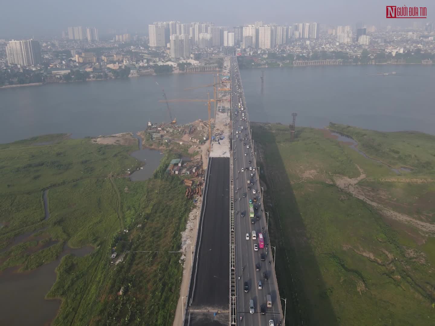 Sự kiện - Hợp long cầu Vĩnh Tuy 2 trị giá hơn 2.500 tỷ đồng ở Hà Nội