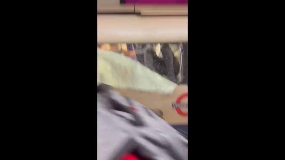 Video - Clip kinh hoàng cảnh hành khách đập kính thoát thân trên tàu điện ngầm