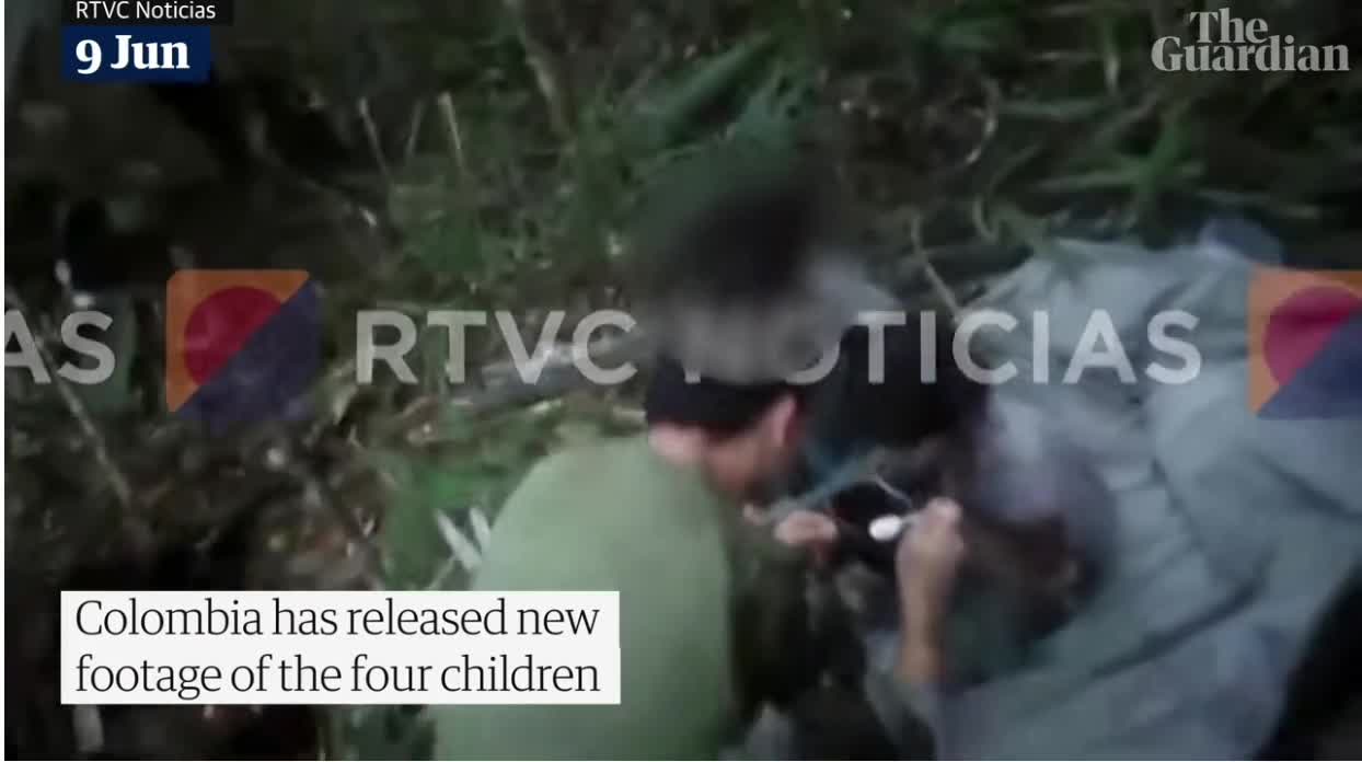Video - Clip: Khoảnh khắc tìm thấy 4 trẻ em mất tích 40 ngày trong rừng Amazon