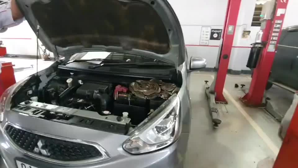 Video - Clip: Đem xe đi sửa bất ngờ phát hiện trăn khổng lồ trong động cơ