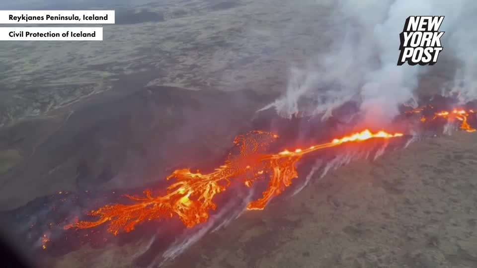 Video - Clip: Cảnh quay từ trên không tuyệt đẹp về núi lửa ở Iceland