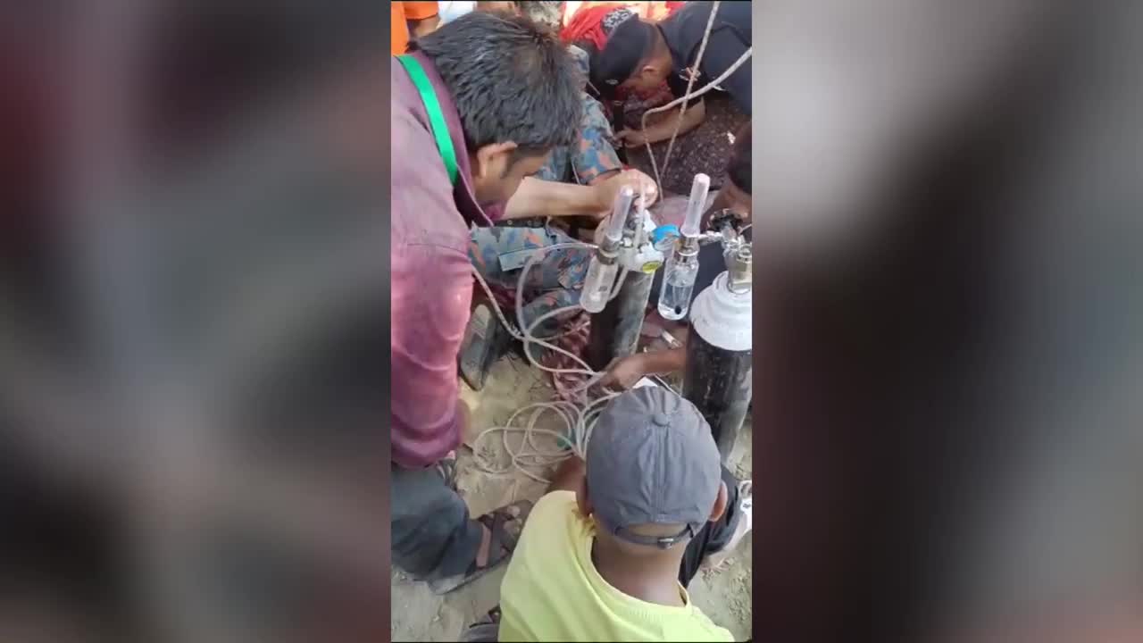 Video - Clip: Khoảnh khắc cứu sống cậu bé rơi xuống giếng khoan sâu hơn 12 mét