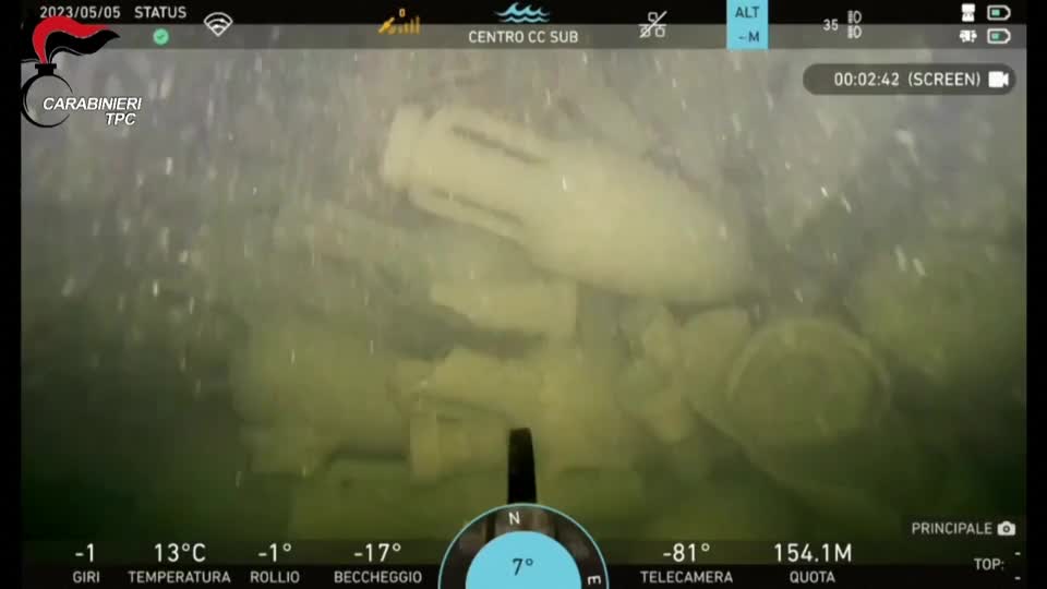 Video - Clip: Phát hiện xác tàu cổ hơn 2.000 năm tuổi ngoài khơi Italy