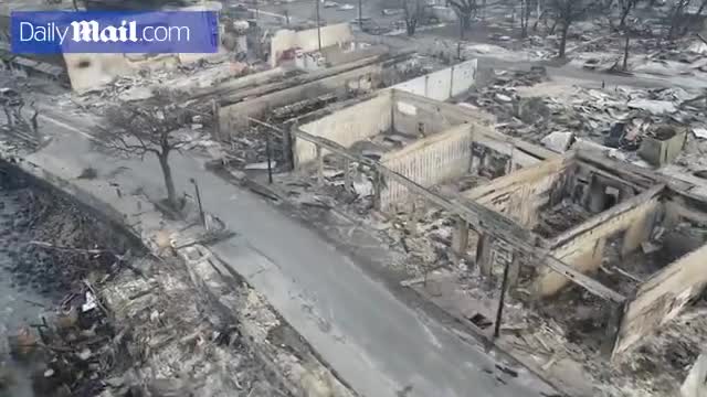 Video - Clip: Cảnh tượng hoang tàn do cháy rừng ở Maui gây ra