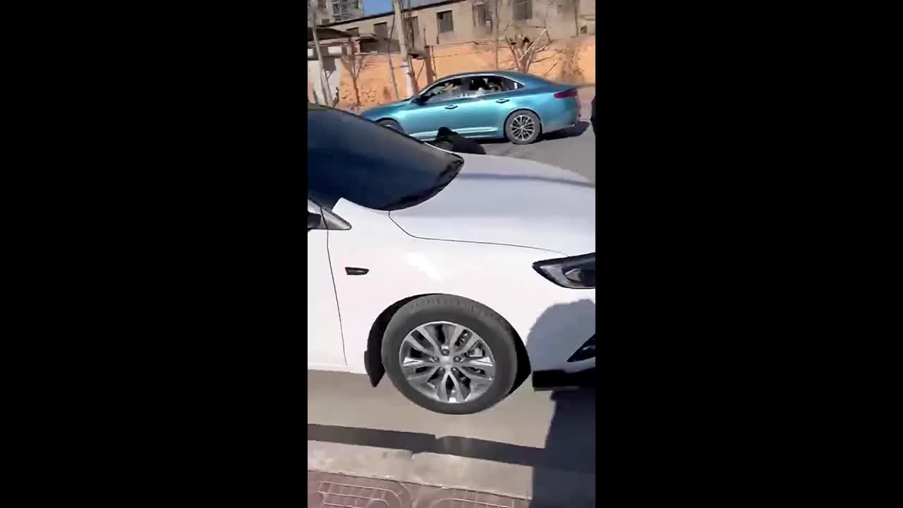 Video - Clip: Mâu thuẫn hôn nhân, vợ lái xe ô tô tông gục chồng trên phố