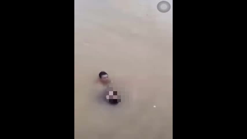 Video - Clip: Người đàn ông liều mình nhảy xuống sông cứu bé gái bị đuối nước
