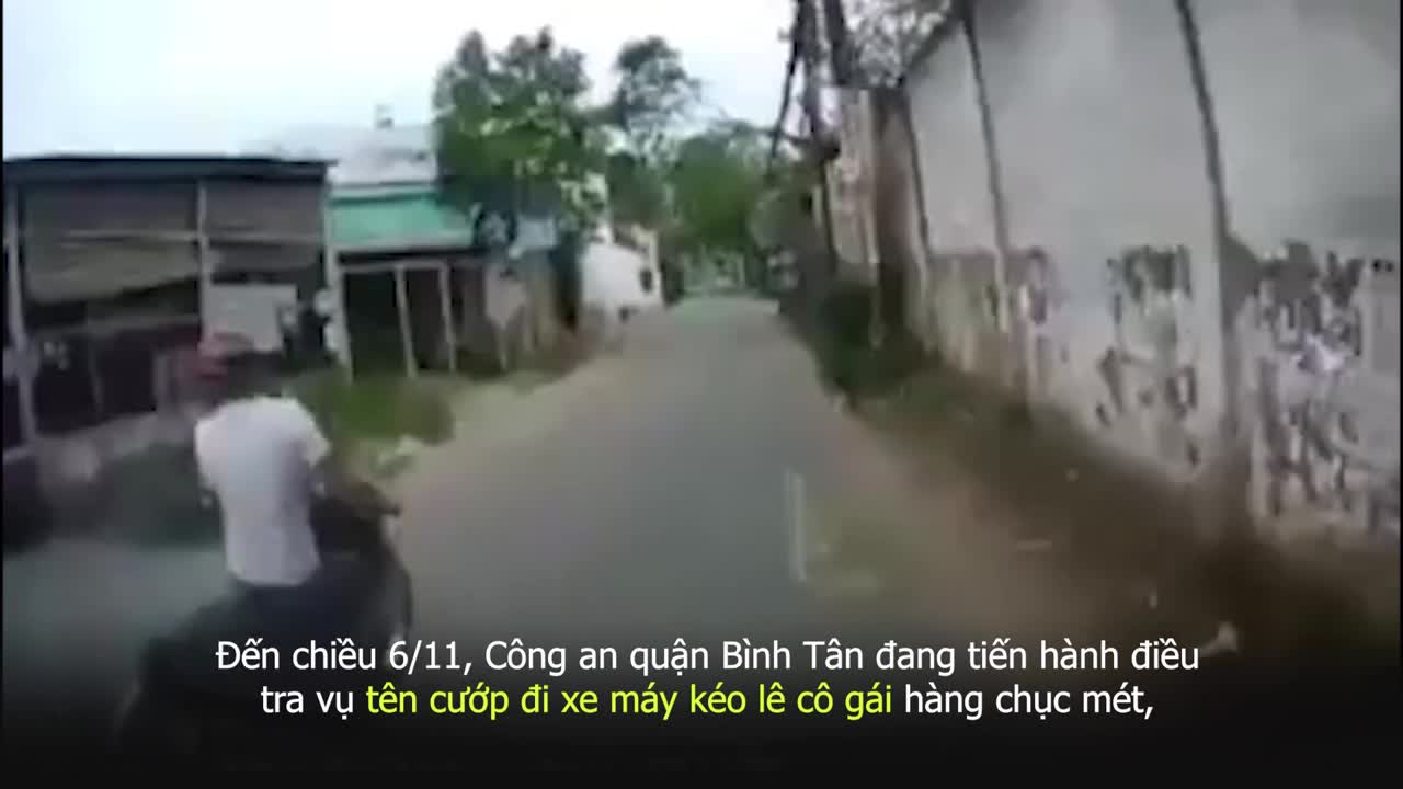 Truy bắt tên cướp, kéo lê cô gái hàng chục mét trên phố ở TP.HCM - Giao Thông