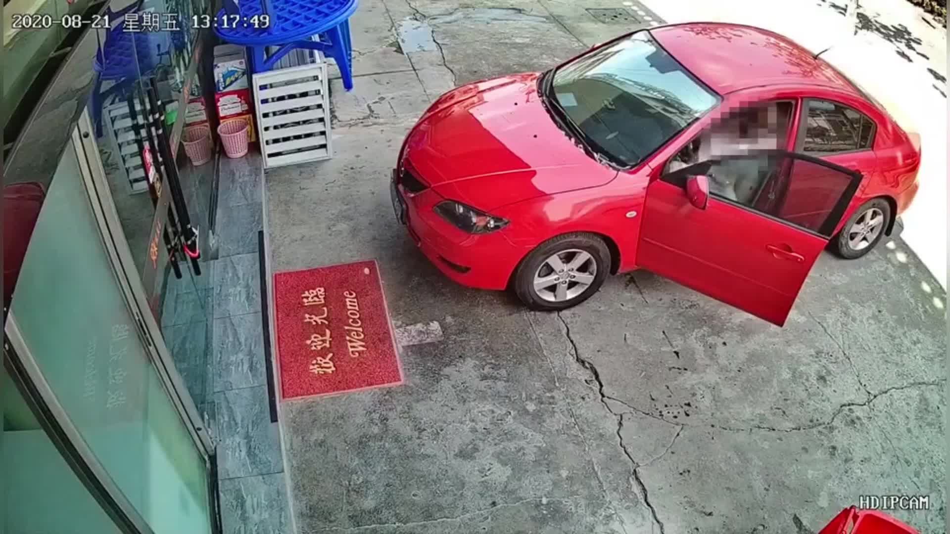 Car smashes into restaurant after Chinese woman accidentally presses accelerator