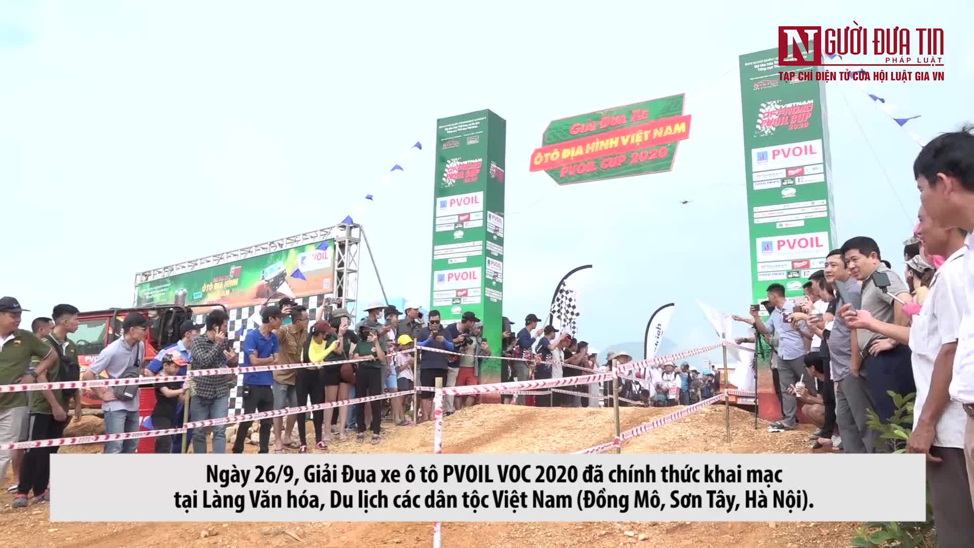 Các tay đua tranh tài trong Giải Đua xe ô tô địa hình Việt Nam 2020