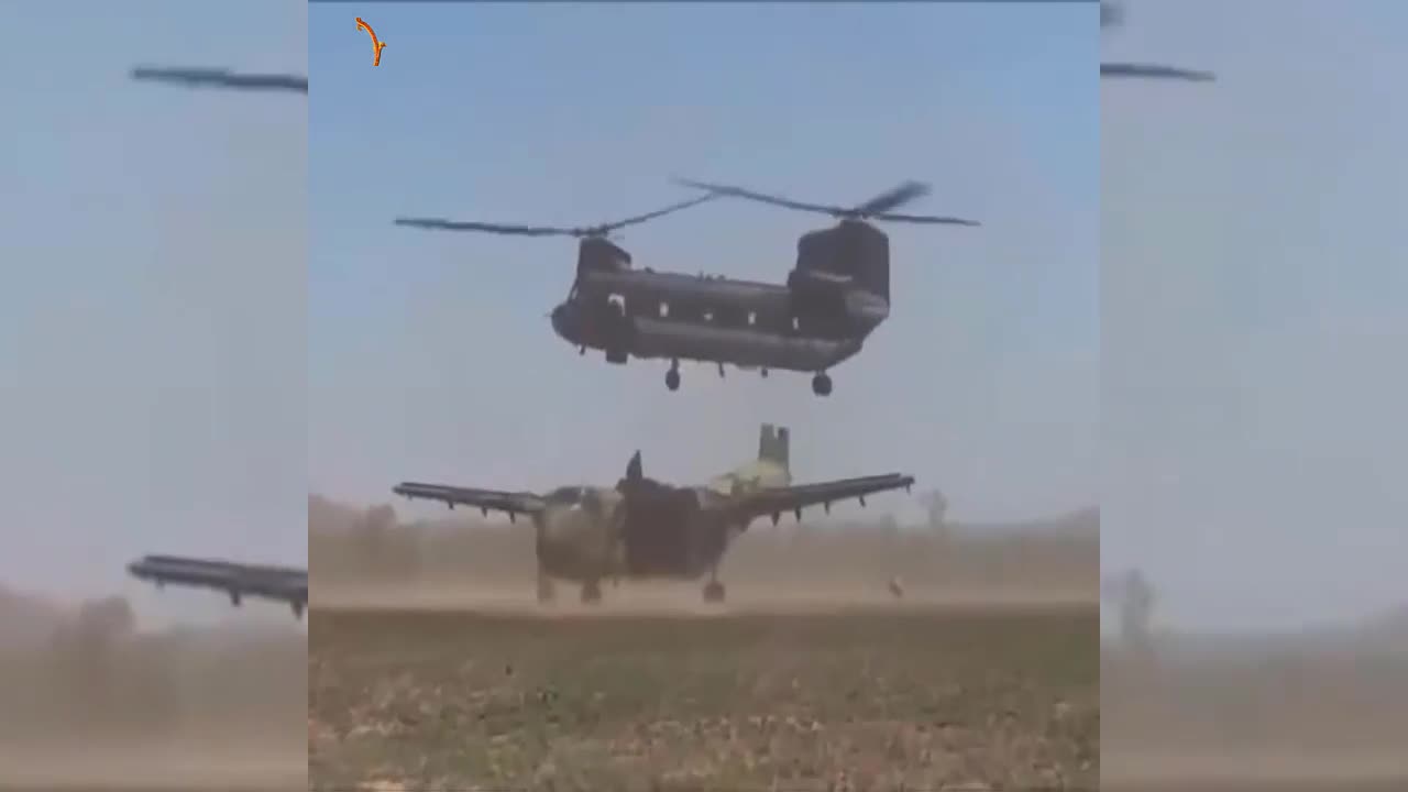 Xem siêu trực thăng vận tải nhẹ nhàng cẩu cả một pháo đài bay
