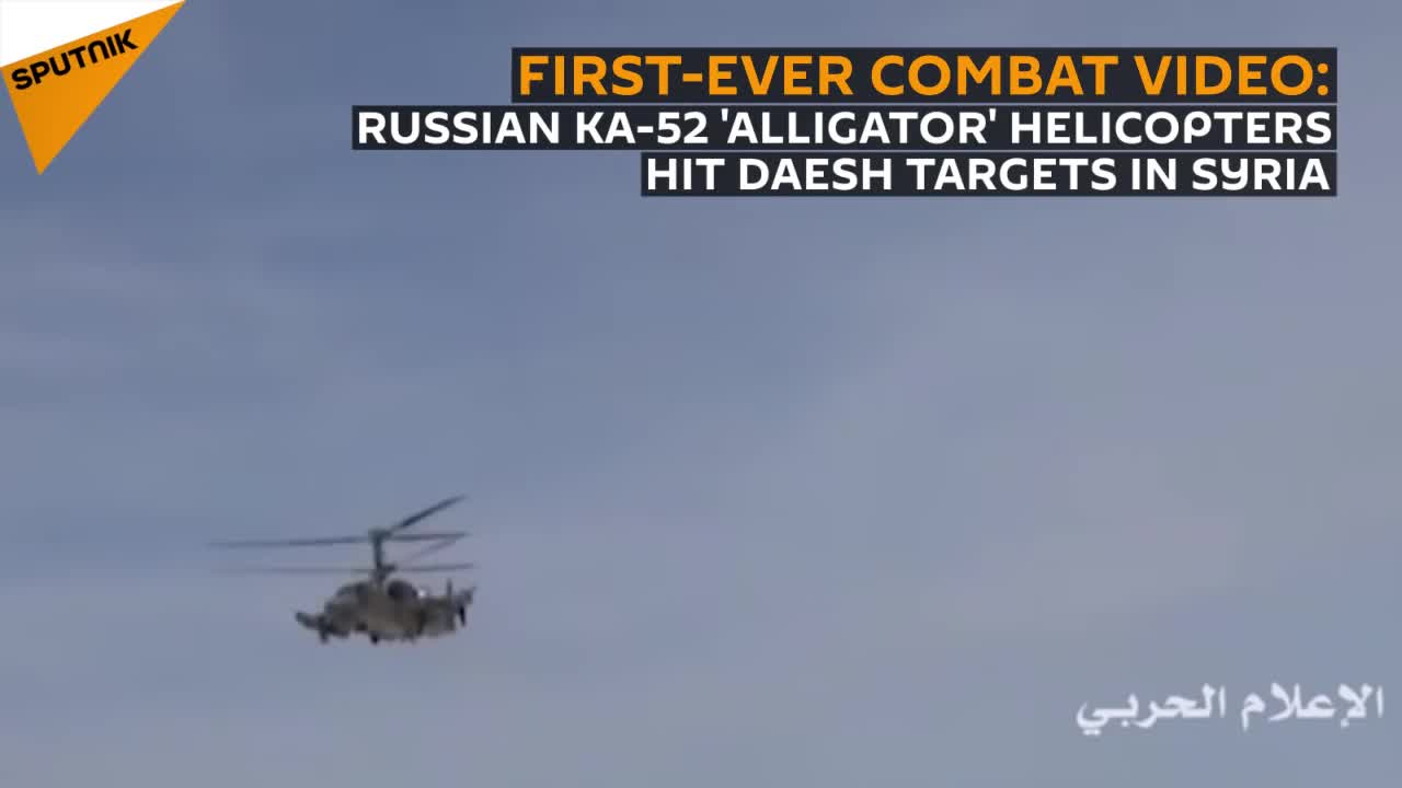 Trực thăng cá sấu KA-52 của Nga tấn công IS ở Syria
