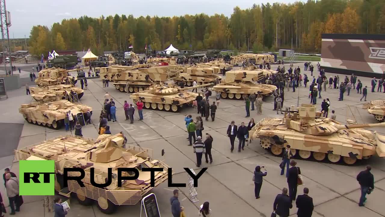 Chiến xa Terminator-2 của Nga tại một triển lãm quân sự 