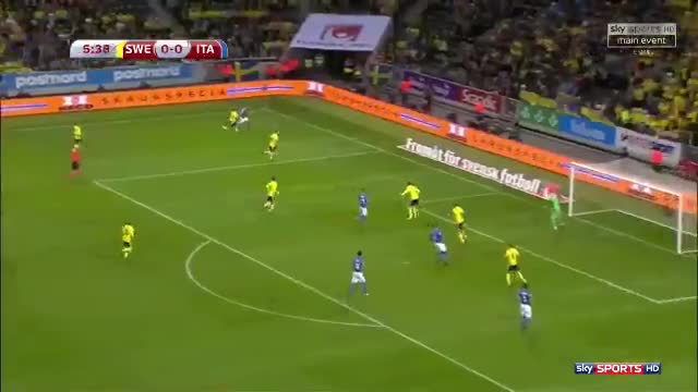 Highlights Thụy Điển 1-0 Italia