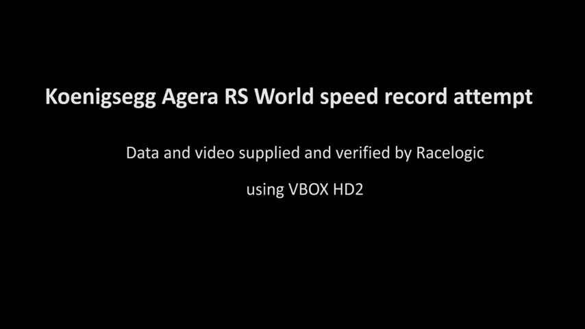 Koenigsegg Agera RS mới là siêu xe nhanh nhất thế giới