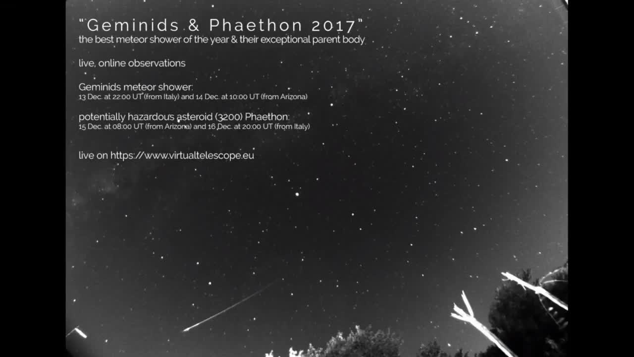 Cách phát hiện tiểu hành tinh Phaethon 2017 trực tuyến
