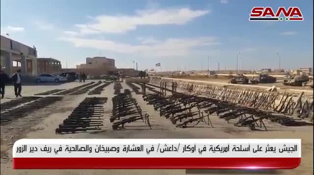 Bên trong trong kho vũ khí khổng lồ “hổ Syria” thu được của IS tại Deir Ezzor 