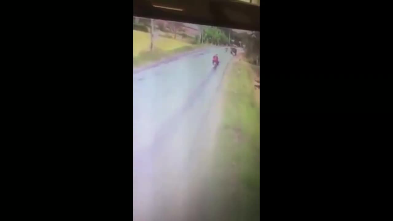 Tránh xe máy, xe buýt bất ngờ lật nhào xuống ruộng