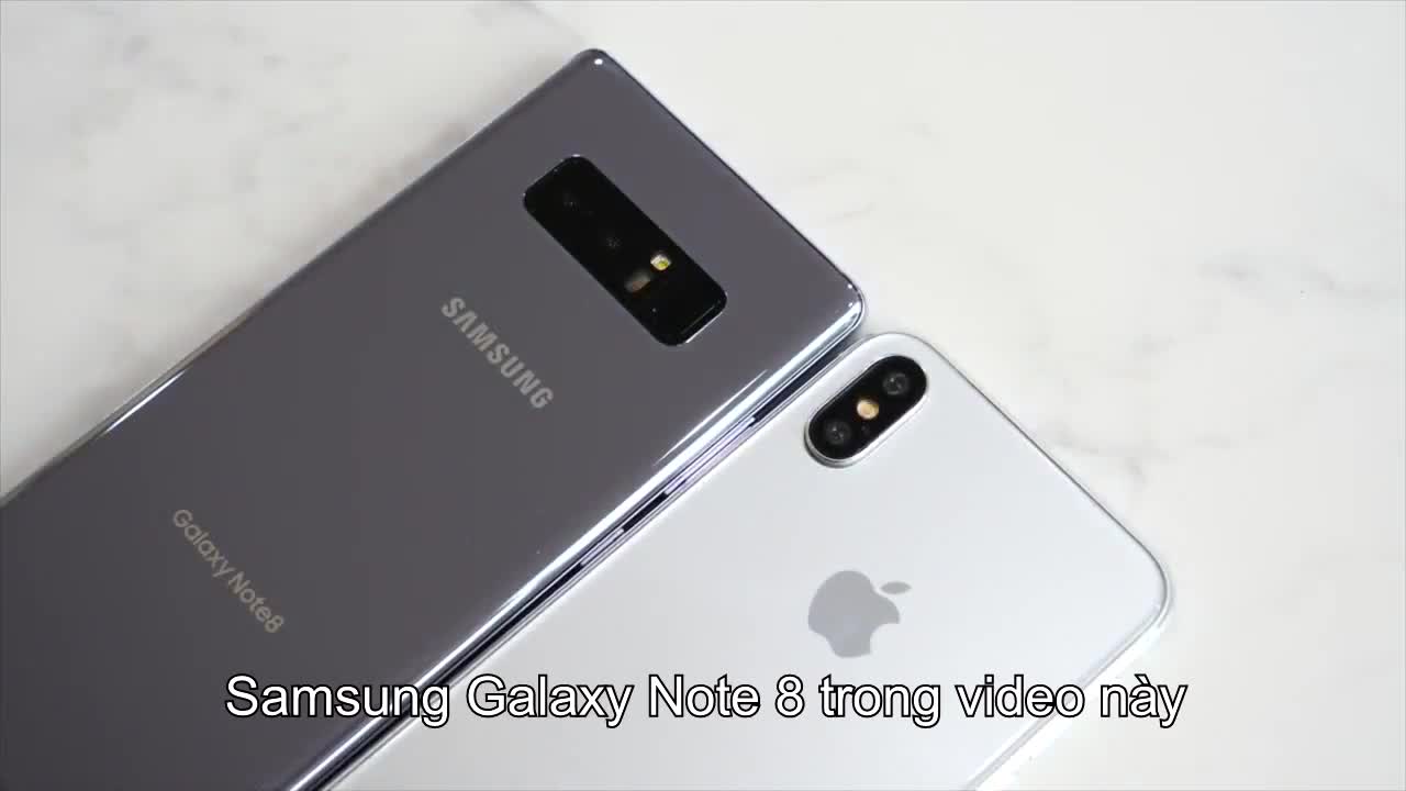 So sánh cấu hình iPhone X và Galaxy Note 8