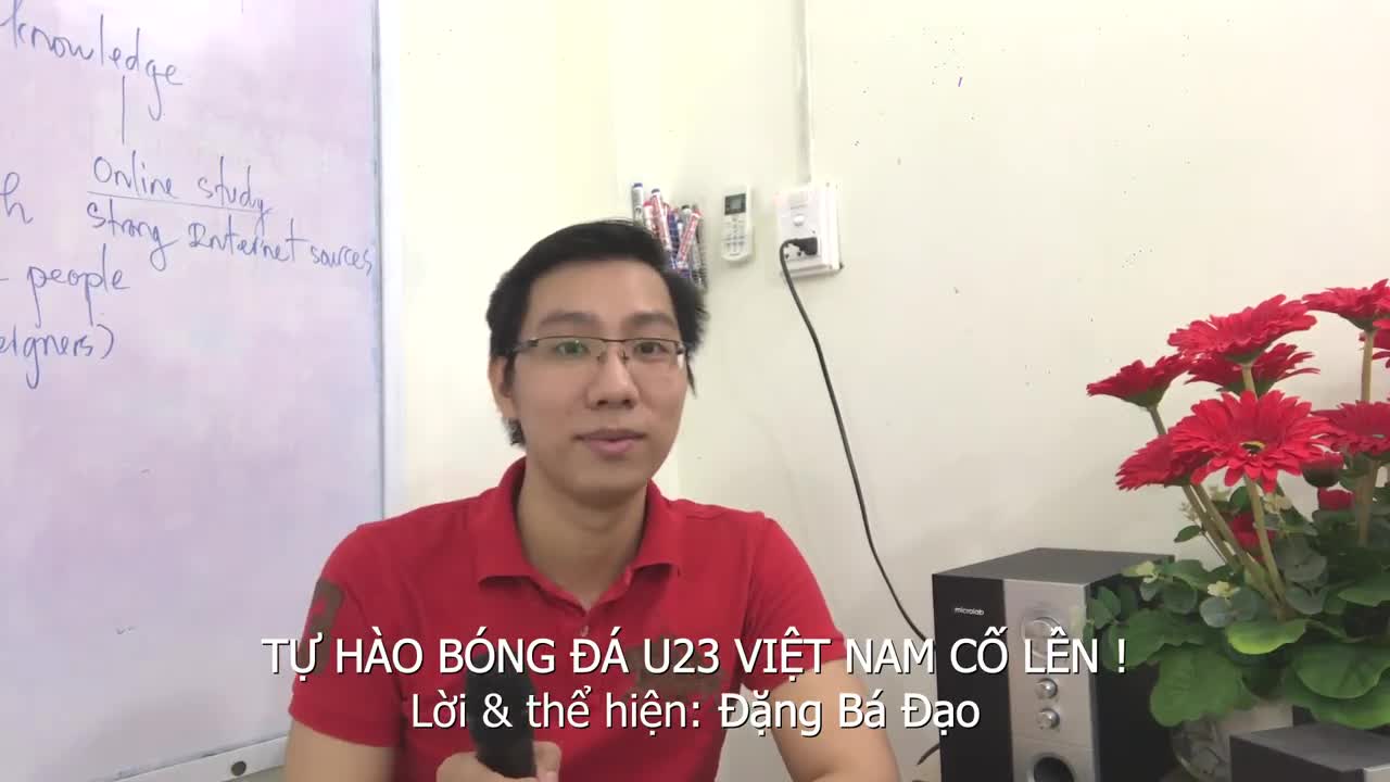 Nhạc chế trữ tình “Tự hào bóng đá U23 Việt Nam cố lên” của thầy giáo gây bão