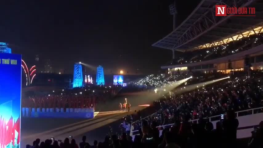 Hà Nội bắn pháo hoa khai mạc Đại hội Thể thao toàn quốc lần thứ VIII 2018