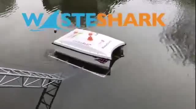 Cá mập robot ăn rác