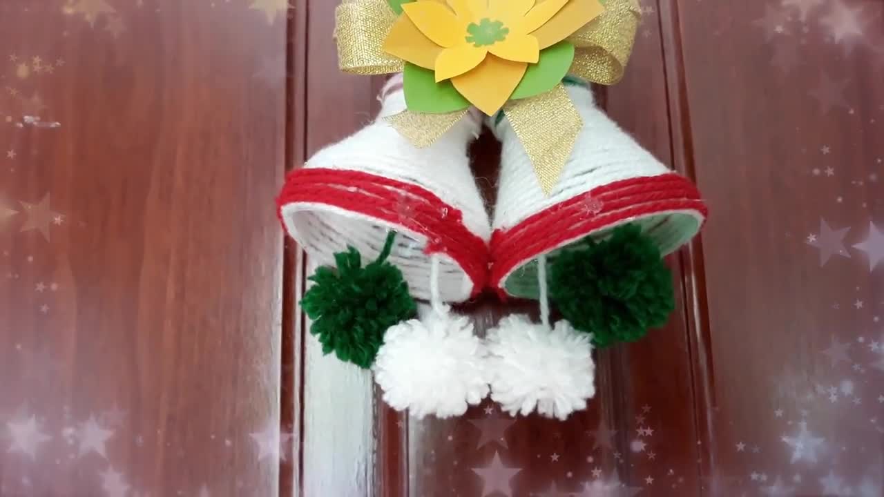 Clip: Cách làm chuông trang trí Giáng Sinh bằng chai nhựa 