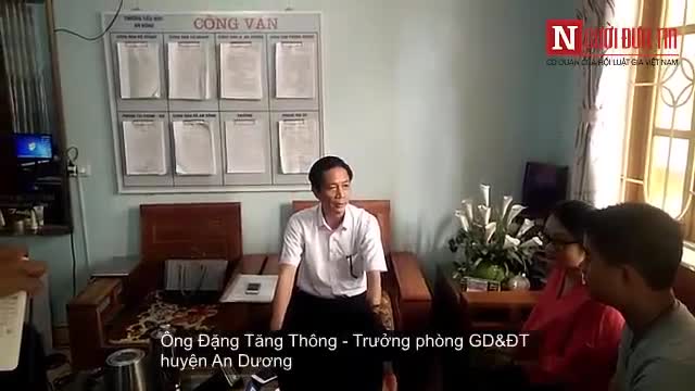 Trưởng phòng GD&ĐT huyện An Dương nói về việc cô giáo bắt học sinh súc miệng nước giẻ lau bảng