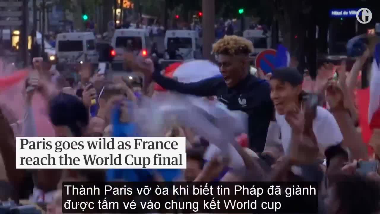 Người dân Paris ăn mừng Pháp lọt vào vòng chung kết