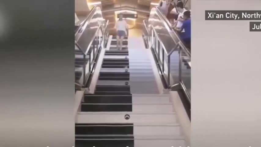 Cầu thang phát nhạc ở Trung Quốc