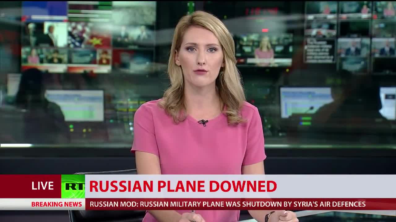 Máy bay Nga chở 15 người bị tên lửa Syria bắn rơi