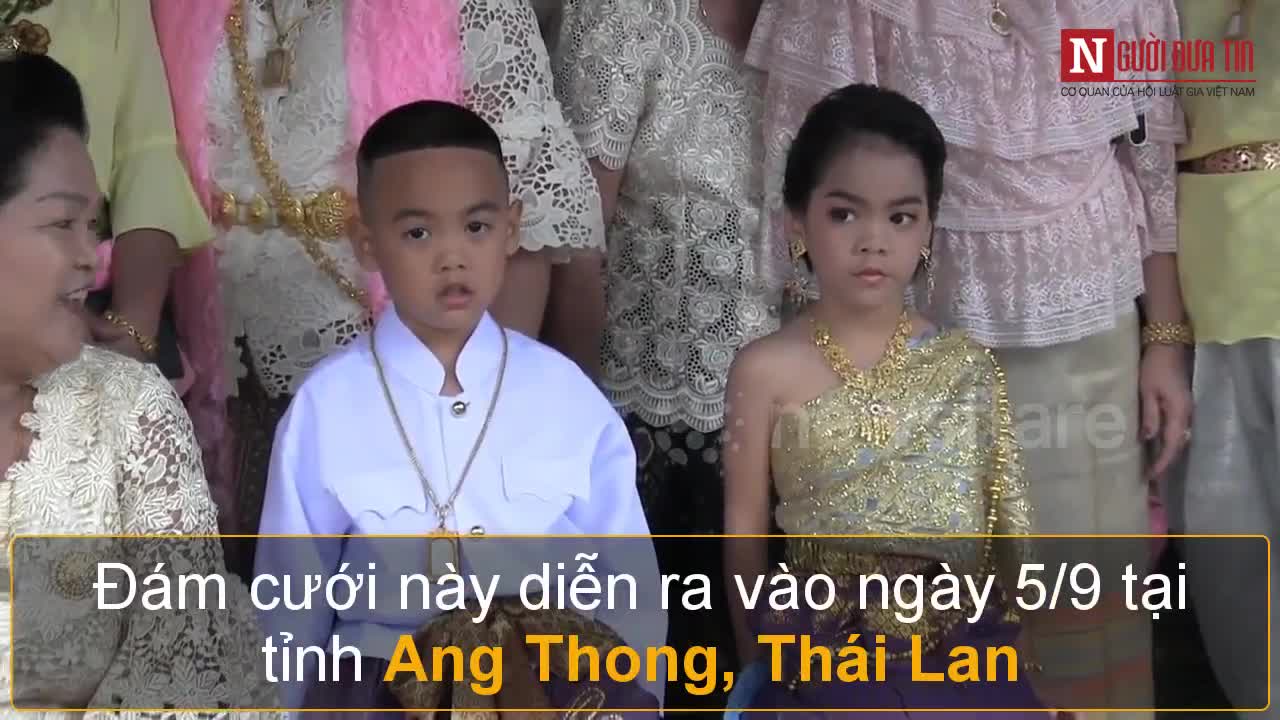 Cặp song sinh 5 tuổi tổ chức đám cưới vì được cho là người tình kiếp trước