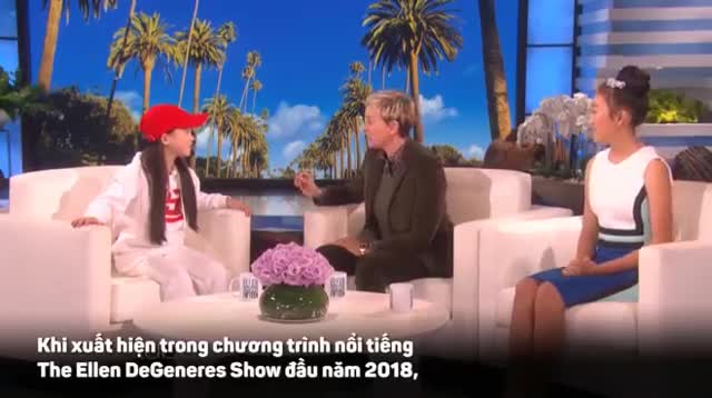 “Thần đồng hiphop” 10 tuổi trổ tài tại The Ellen DeGeneres Show