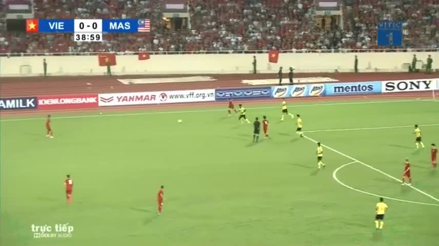 Việt Nam 1-0 Malaysia- Quang Hải ghi bàn đẳng cấp