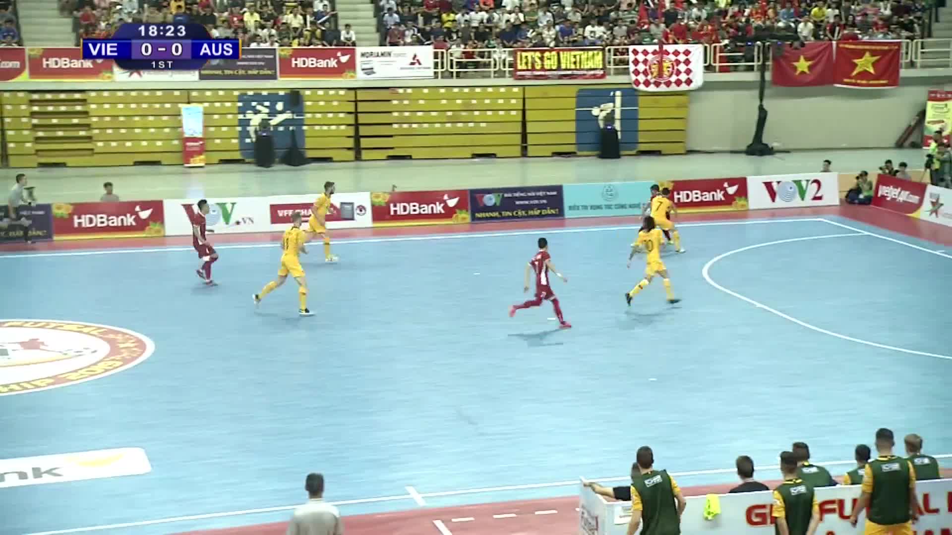 ĐT futsal Việt Nam bất ngờ đánh bại Australia với tỷ số 2-0 tại giải Futsal Đông Nam Á 2019