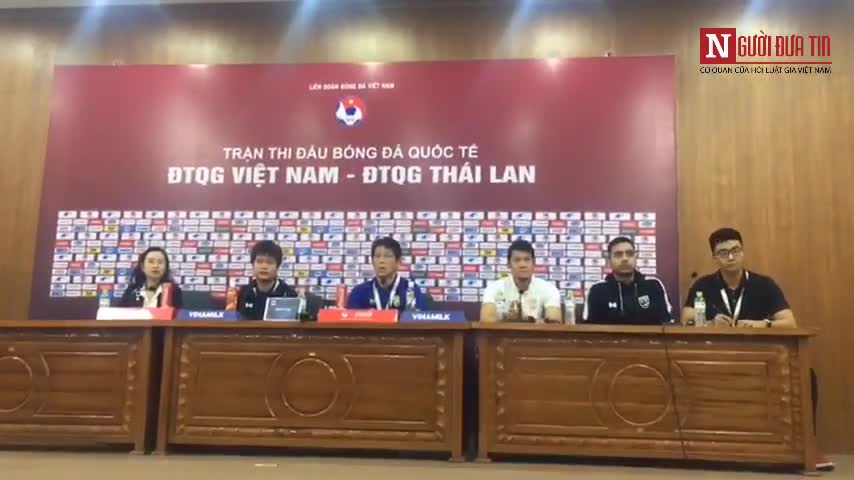 Họp báo trước trận đấu quốc tế giữa ĐTQG Việt Nam và ĐTQG Thái Lan
