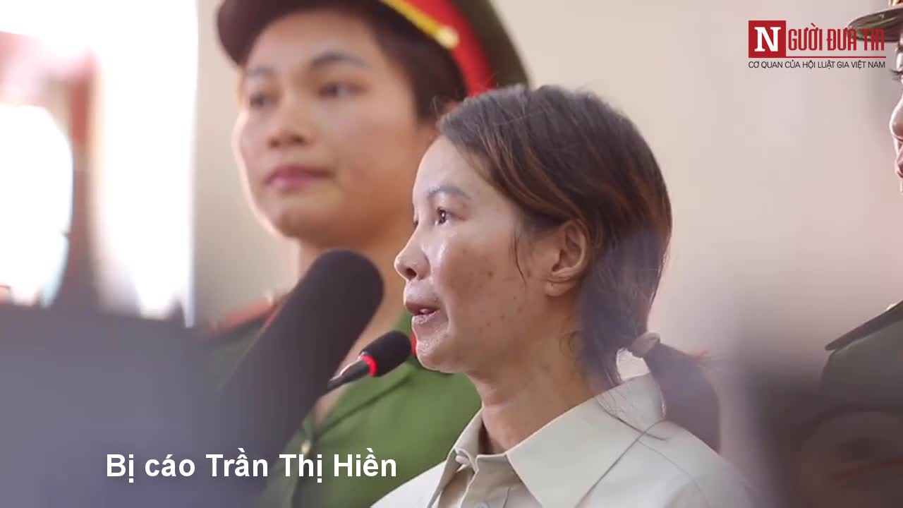 Bị cáo Trần Thị Hiền nói gì về việc trích xuất danh bạ điện thoại của mình