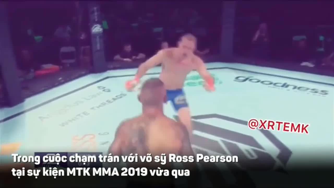 Võ sĩ MMA tung cước “lốc xoáy” hạ gục đối thủ trong nháy mắt