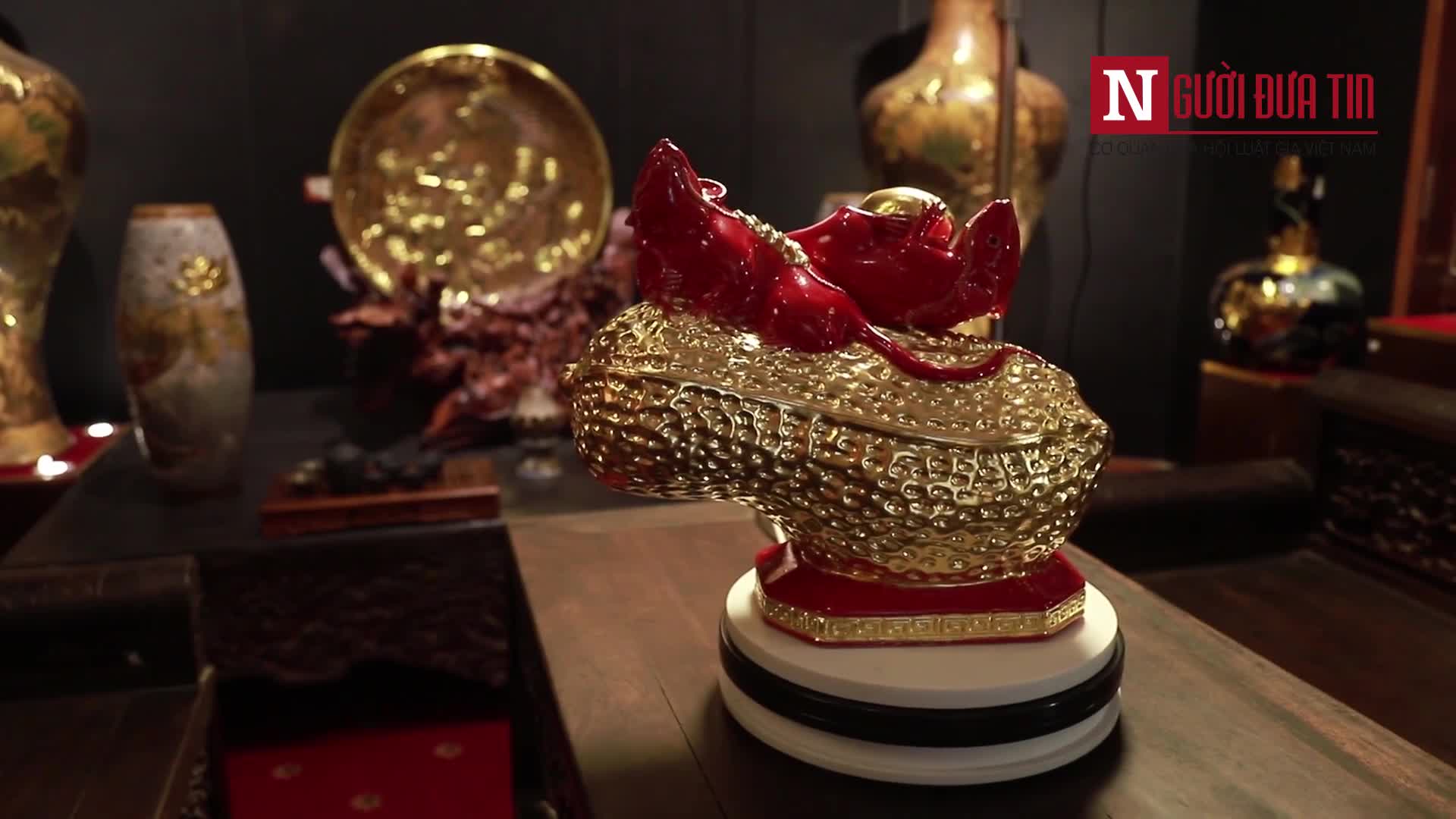 Chiêm ngưỡng Chuột vàng ôm tiền vàng gánh lộc đón Tết Canh Tý 2020