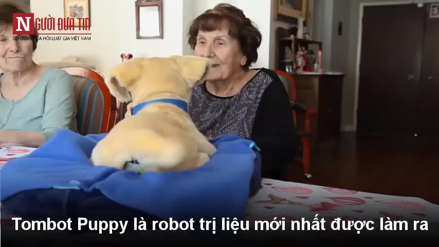 Cận cảnh robot chó “siêu thực” chuyên bầu bạn với người già