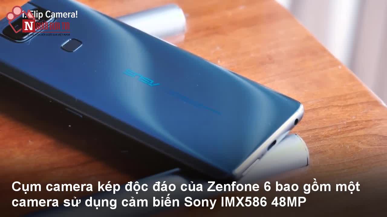 Cận cảnh Asus Zenfone 6, camera 48mb xoay lật