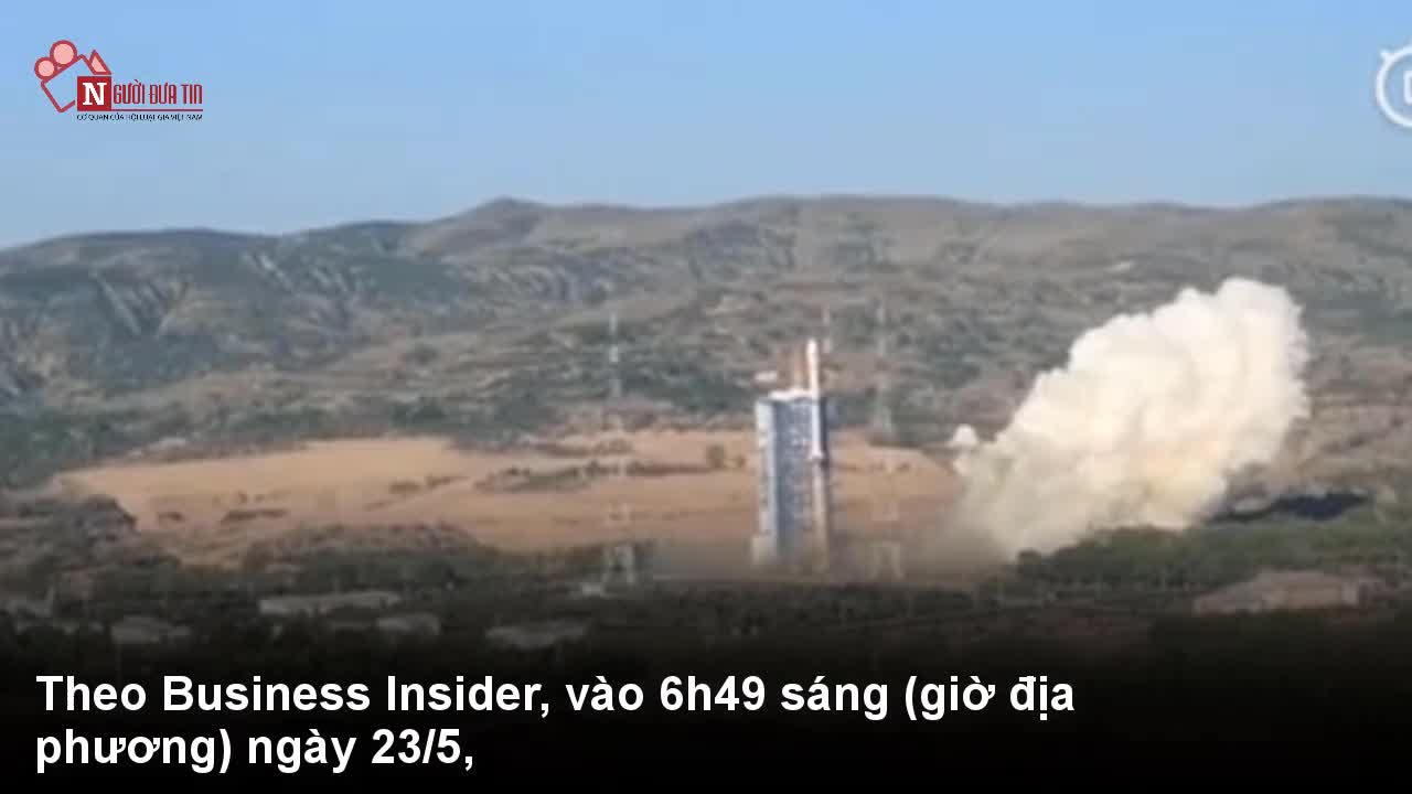 Khoảnh khắc tên lửa Trung Quốc vỡ vụn trên không vì gặp sự cố
